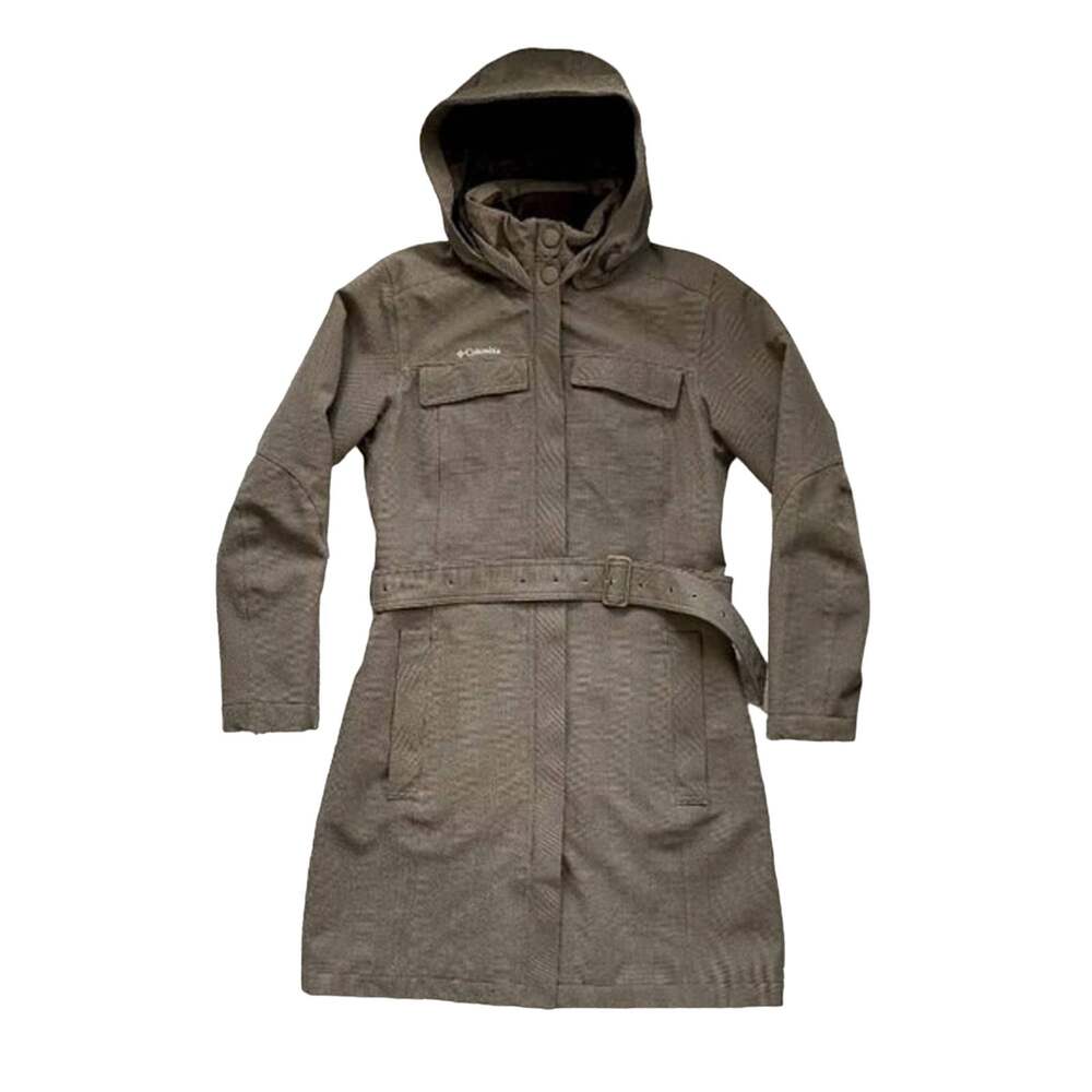 Columbia Titanium Waterproof Belted Jacket with Detachable Hood Size S